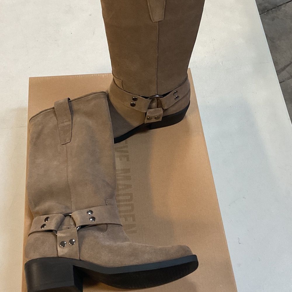 Steve Madden Brown Combat Boots - Picture 5 of 5